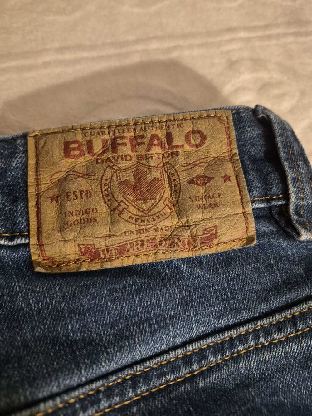 Buffalo David Bitton "Ben" Relaxed Tapered Stretch Jeans.